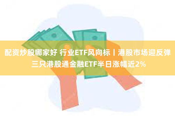 配资炒股哪家好 行业ETF风向标丨港股市场迎反弹 三只港股通金融ETF半日涨幅近2%