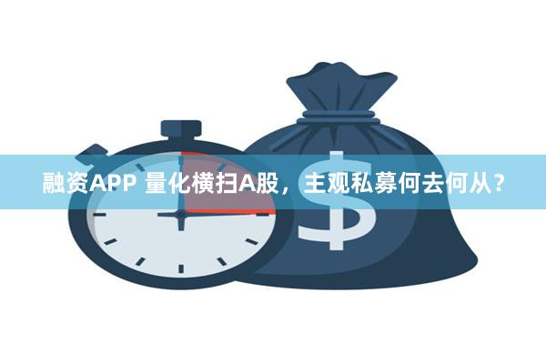 融资APP 量化横扫A股，主观私募何去何从？